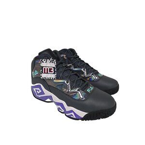 Fila Men's MB Night Walk 1BM01867 Basketball Shoe Gray Purple Size 16M